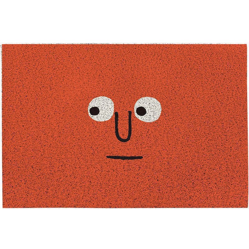 Emoji Welcome Door Mat with Non-Slip Backing for Hallway and Entrance