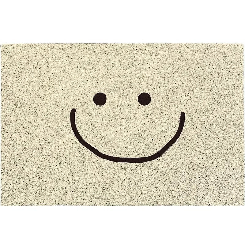 Emoji Welcome Door Mat with Non-Slip Backing for Hallway and Entrance