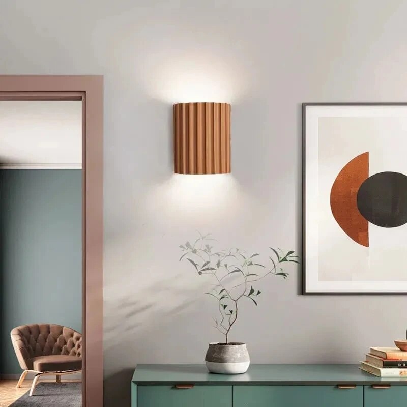 Energy-Efficient Wall Light with Unique Resin Design