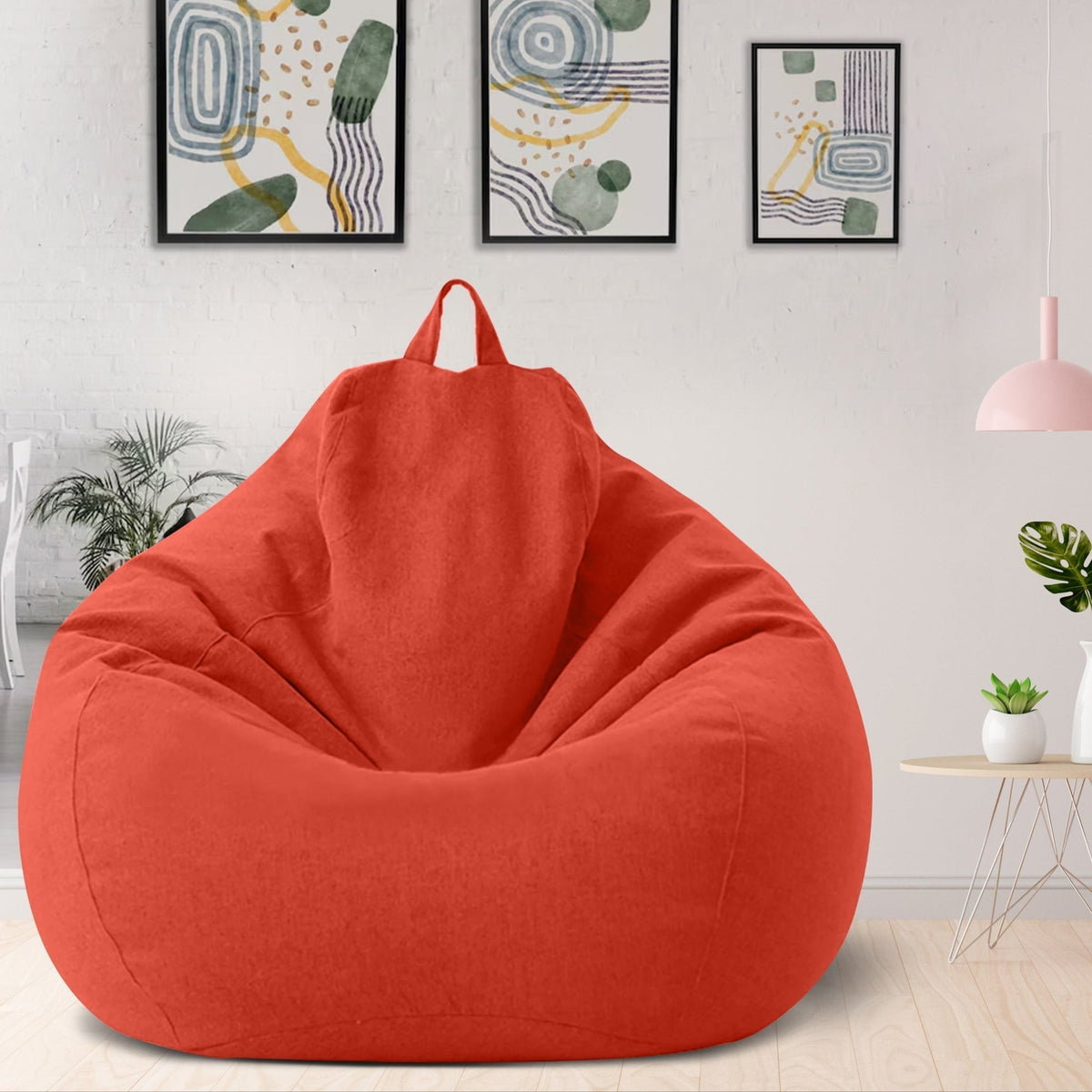 Ergonomic and Stylish Linen Bean Bag Chair