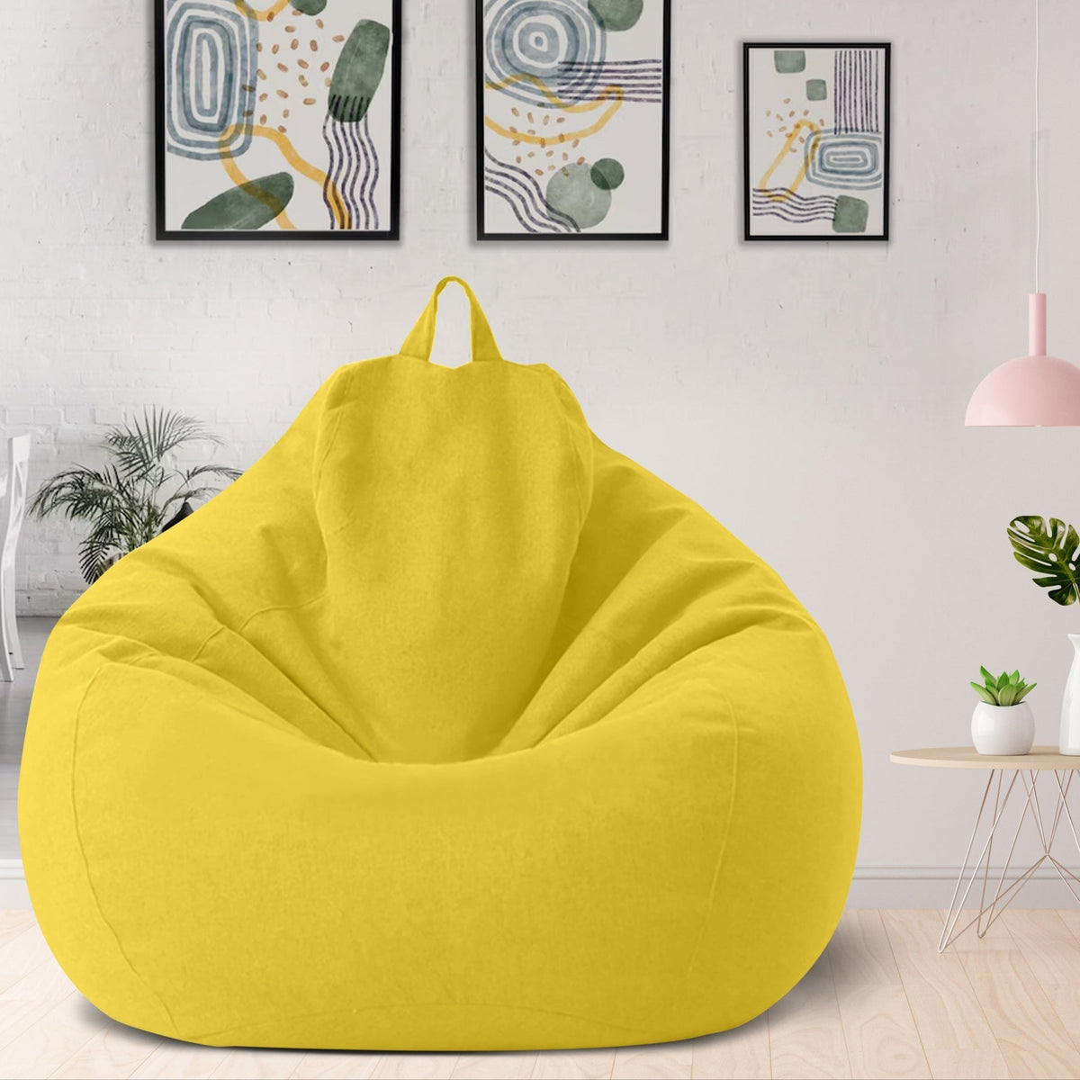Ergonomic and Stylish Linen Bean Bag Chair