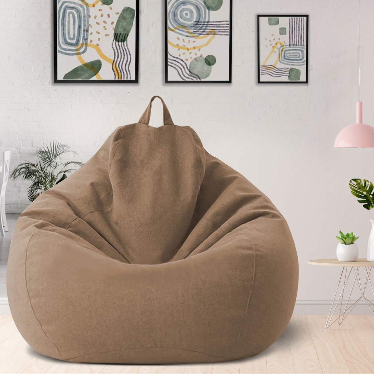 Ergonomic and Stylish Linen Bean Bag Chair