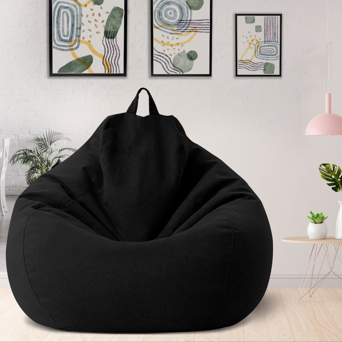 Ergonomic and Stylish Linen Bean Bag Chair