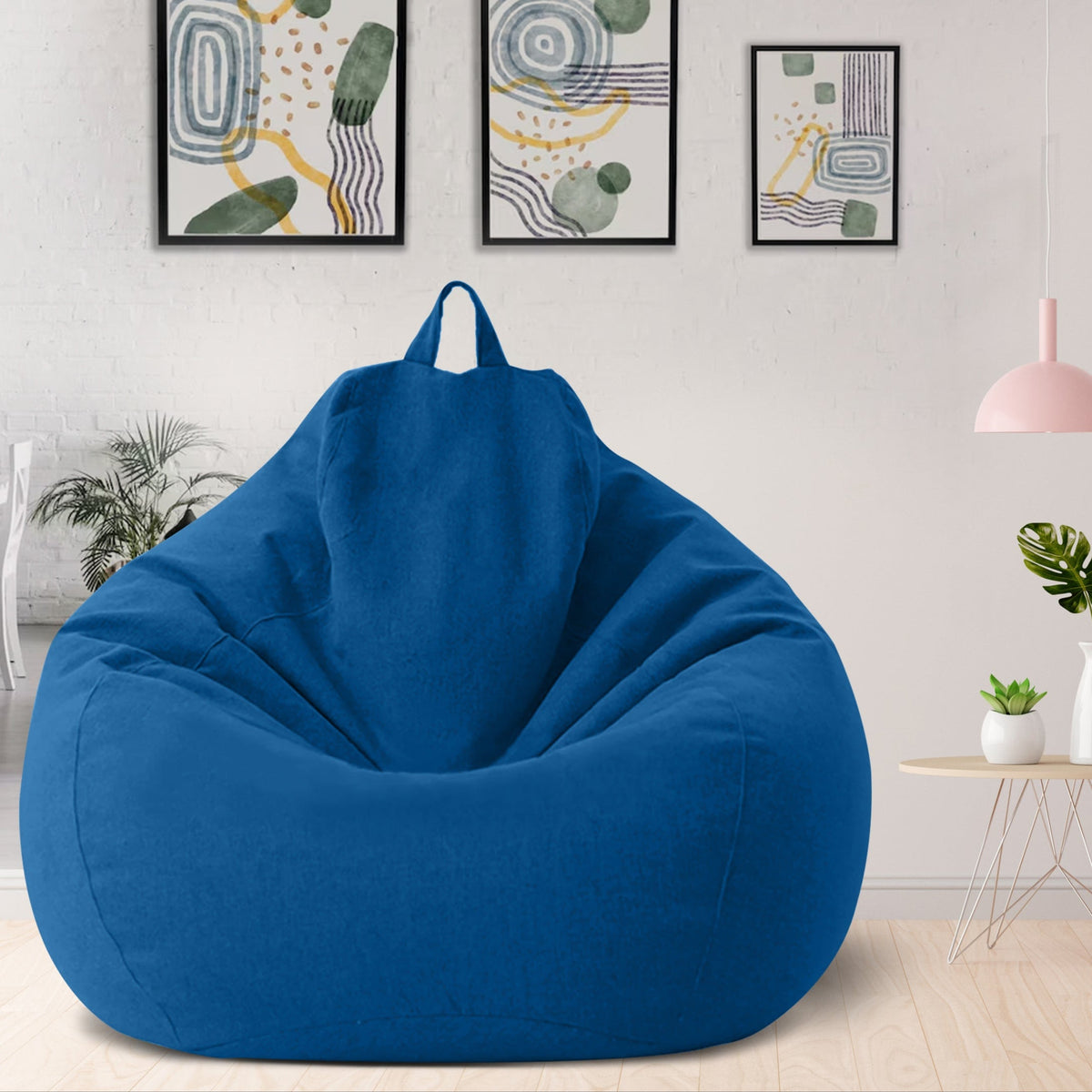 Ergonomic and Stylish Linen Bean Bag Chair