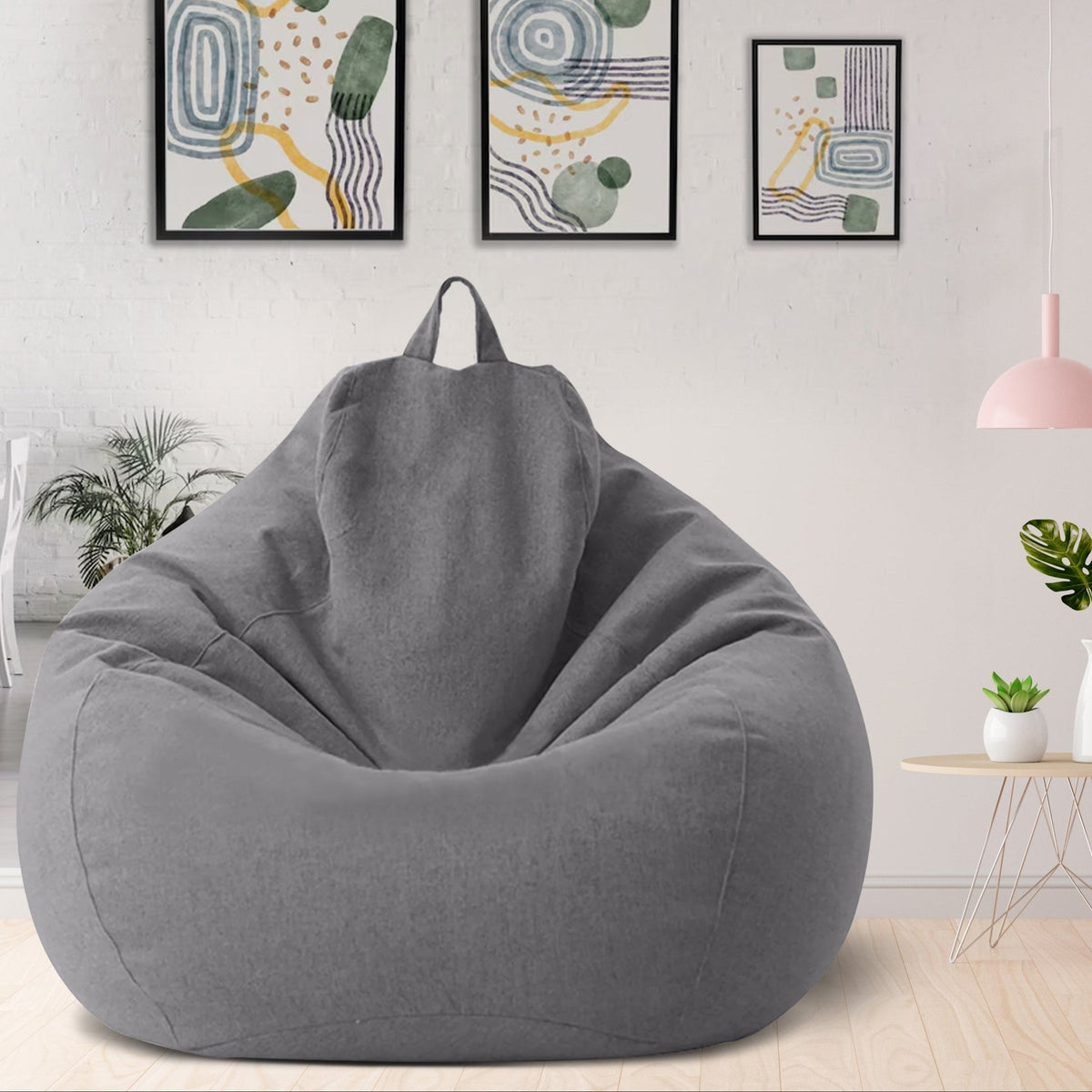 Ergonomic and Stylish Linen Bean Bag Chair