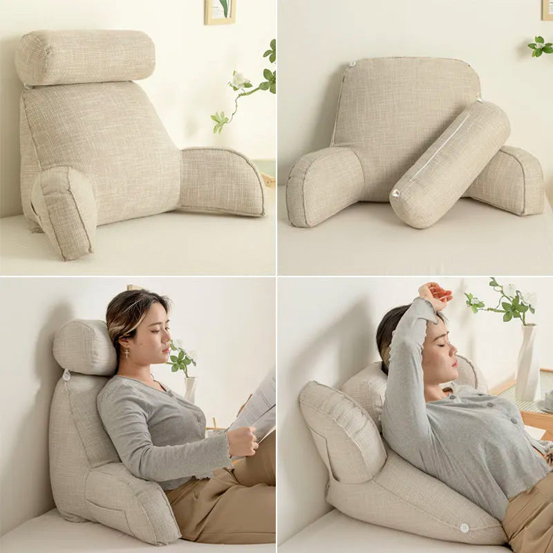 Ergonomic Backrest Pillow with Armrests