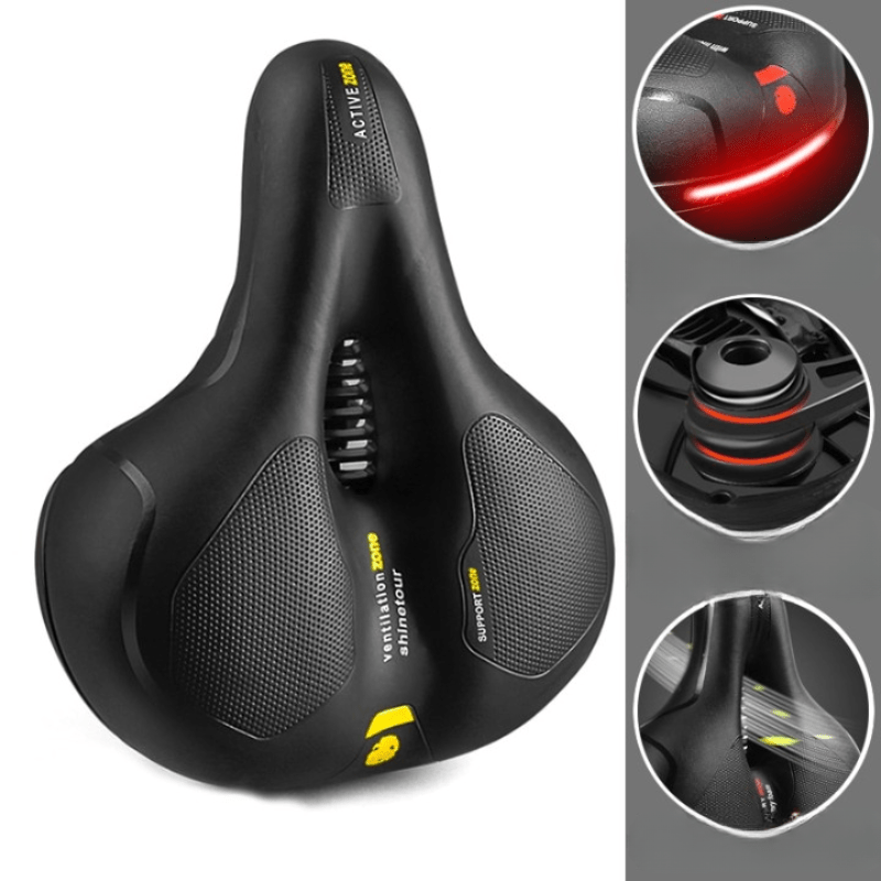 Ergonomic & Comfortable Bike Saddle | Back and Sit Bone Support