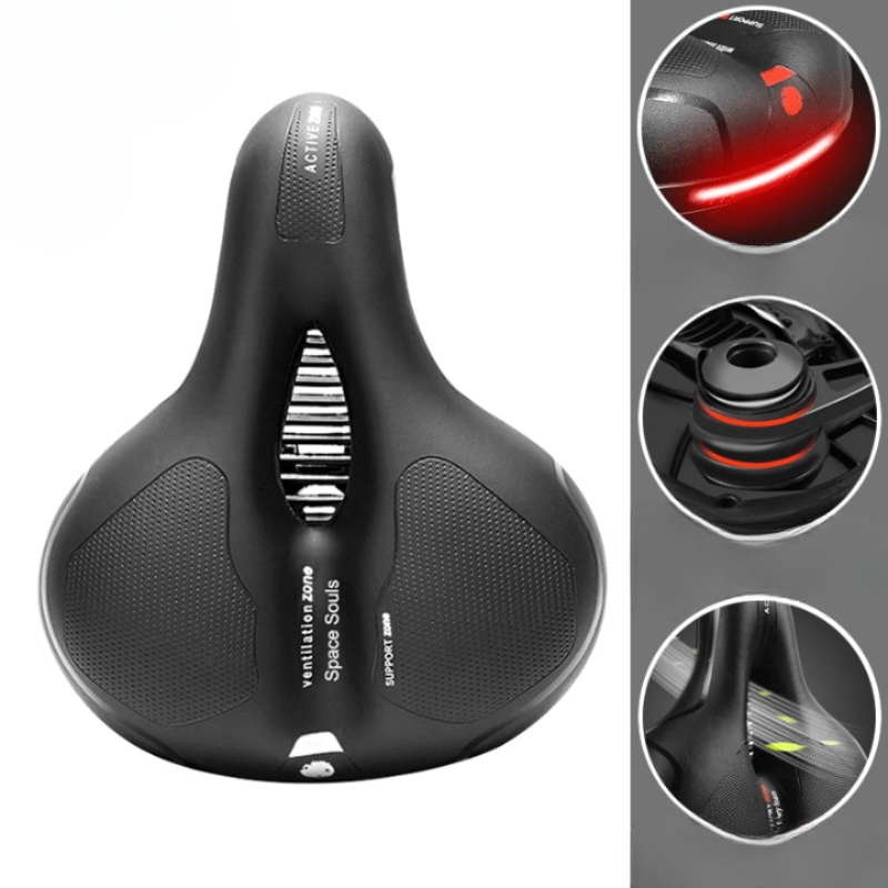 Ergonomic & Comfortable Bike Saddle | Back and Sit Bone Support