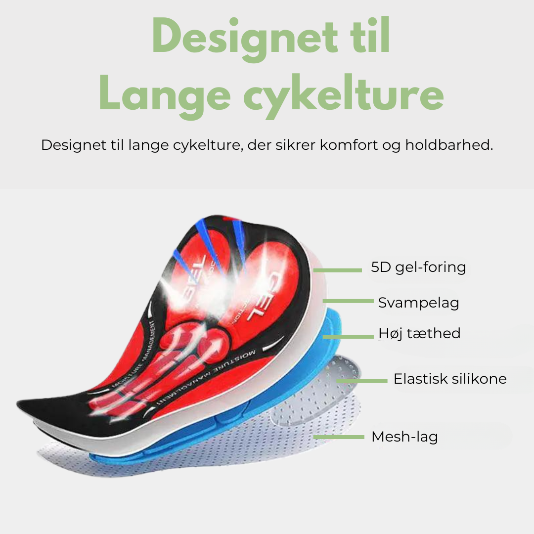 Ergonomic Cycling Shorts with Gel Pad