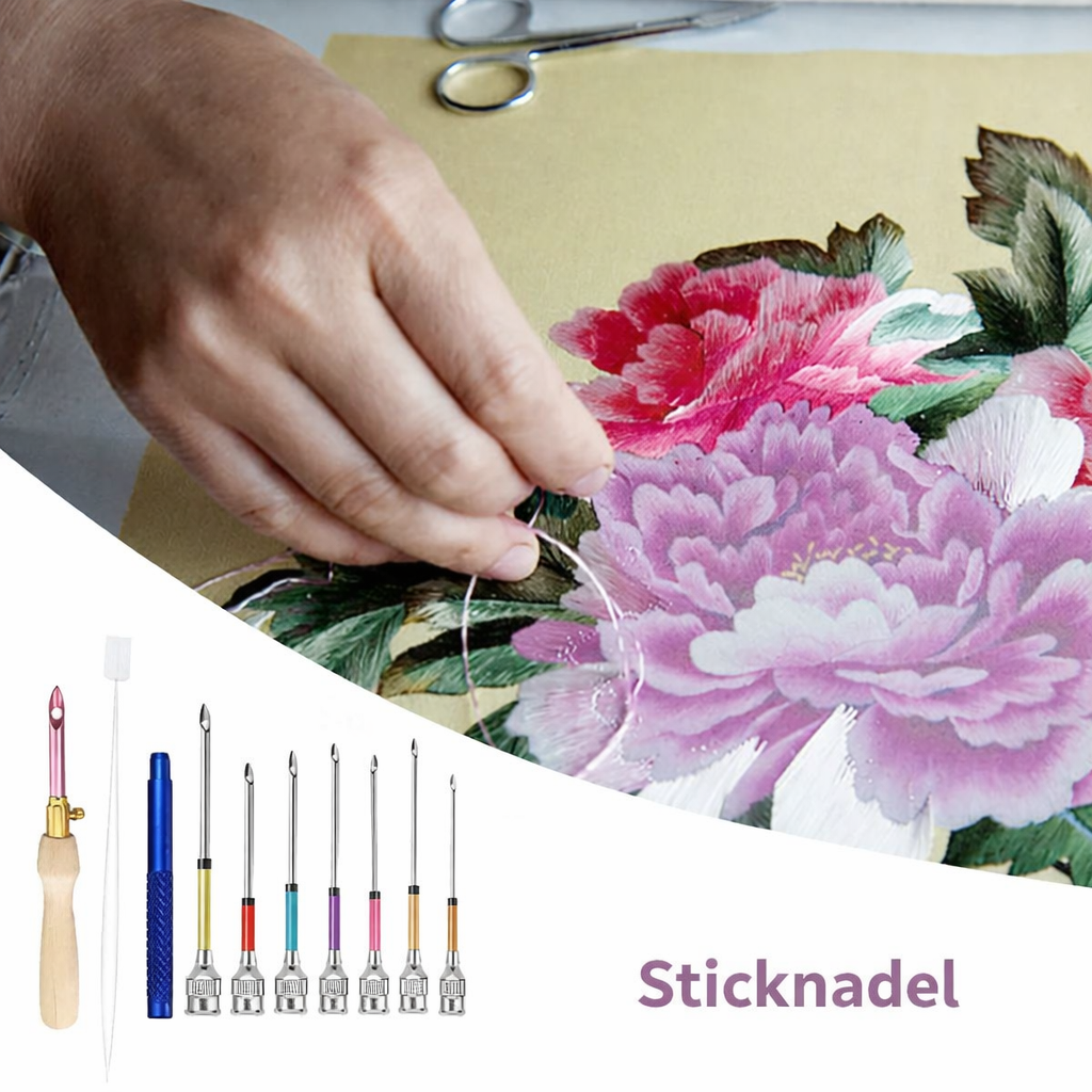 Ergonomic Embroidery Needle Set | Gentle on Hands & Versatile