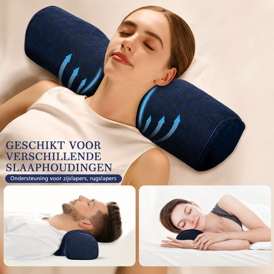 Ergonomic Memory Foam Neck Sleeping Pillow