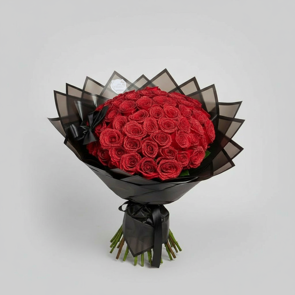 Eternal Glitter Rose - Handmade Decorative Artificial Flower with Sparkling Crystal Finish - Gift Set for Special Occasions - Long-Lasting & Maintenance-Free