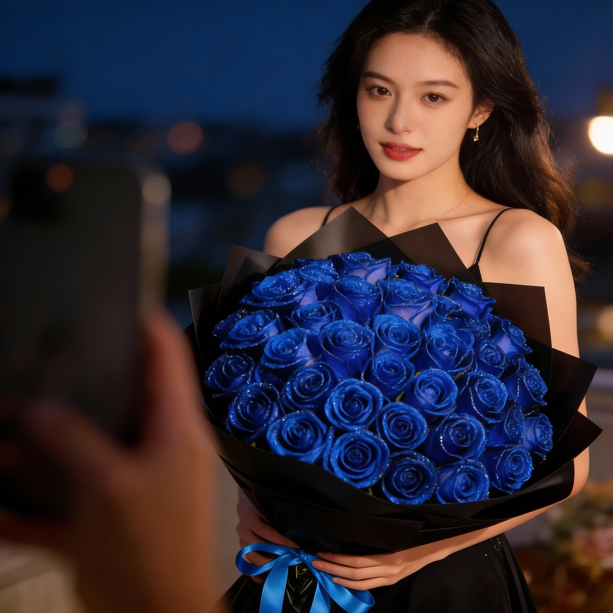 Eternal Glitter Rose - Handmade Decorative Artificial Flower with Sparkling Crystal Finish - Gift Set for Special Occasions - Long-Lasting & Maintenance-Free