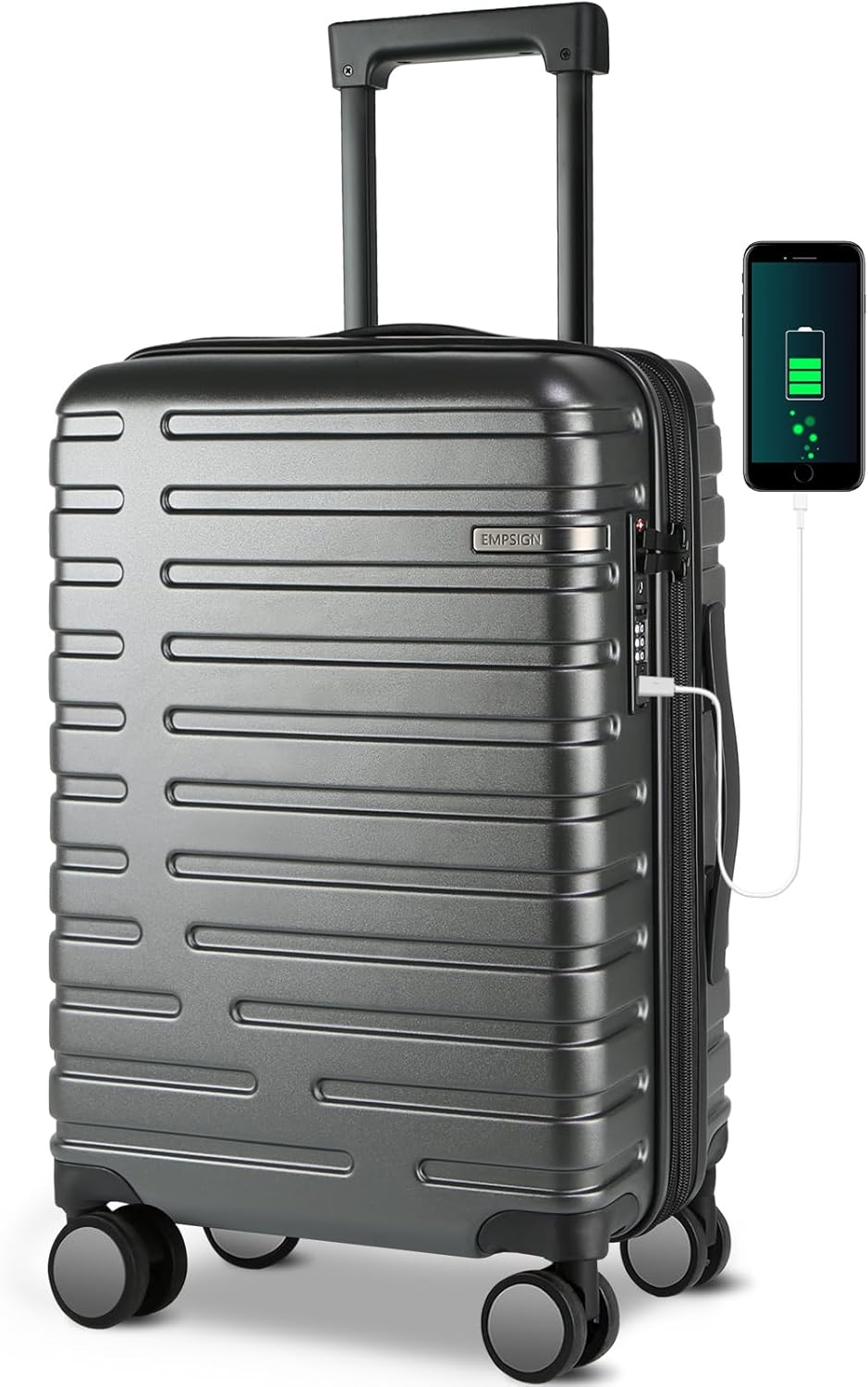 Expandable Hardside Suitcase with Spinner Wheels and TSA Lock