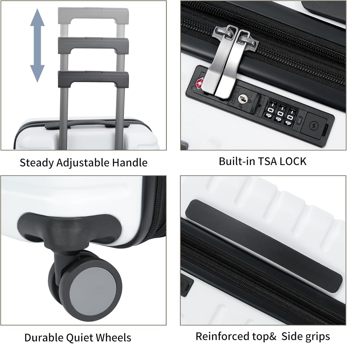 Expandable Hardside Suitcase with Spinner Wheels and TSA Lock