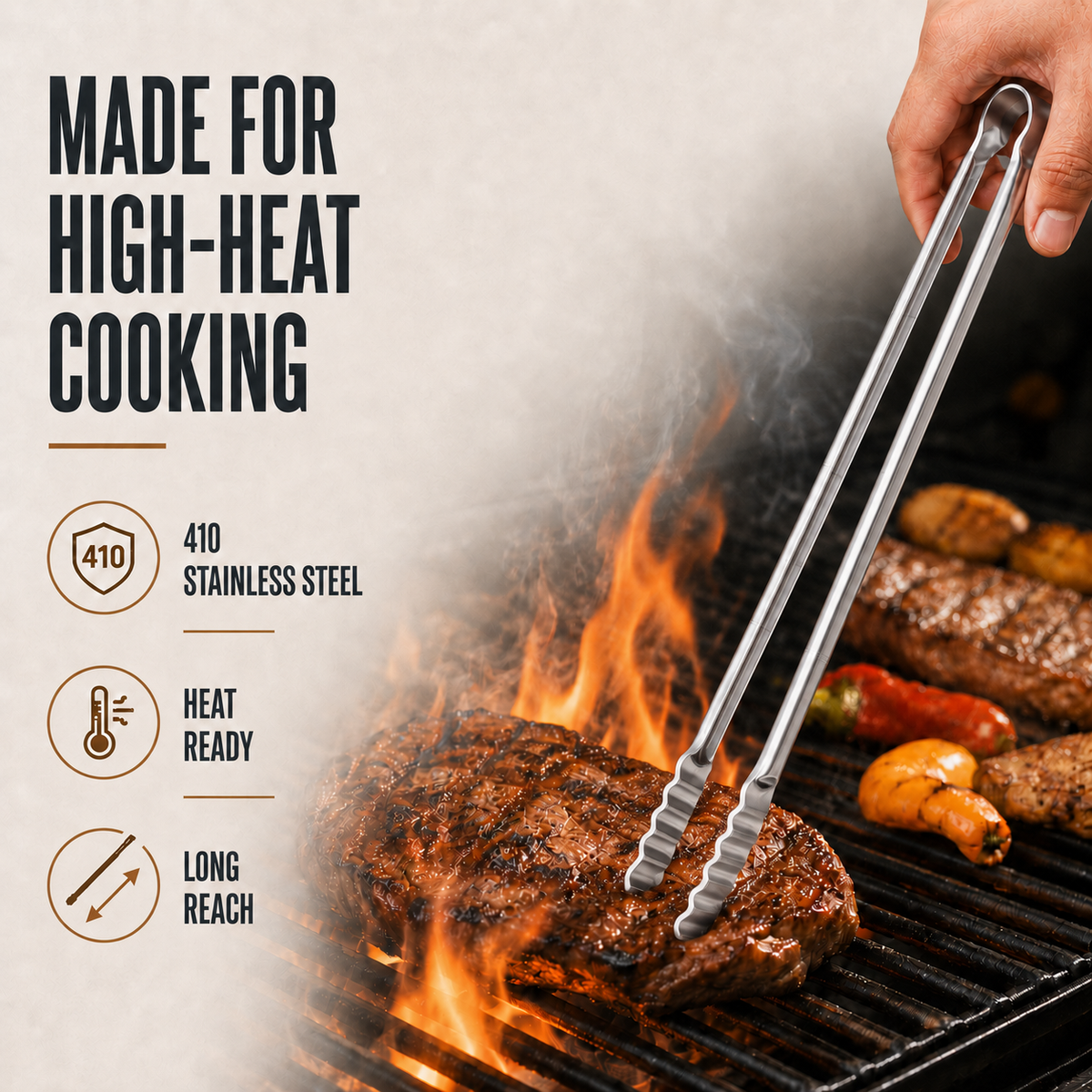 Extra-Long Grilling Tongs