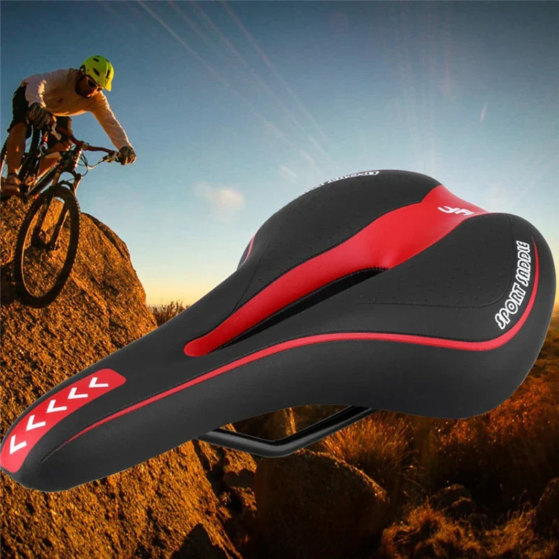 Extra Soft Gel Bike Saddle – Ergonomic Ventilated MTB & Road Bike Seat