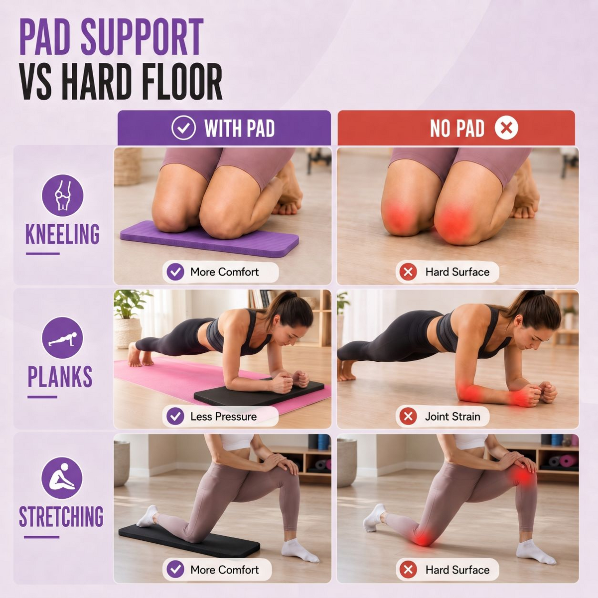 Extra-Thick Exercise Knee Pad