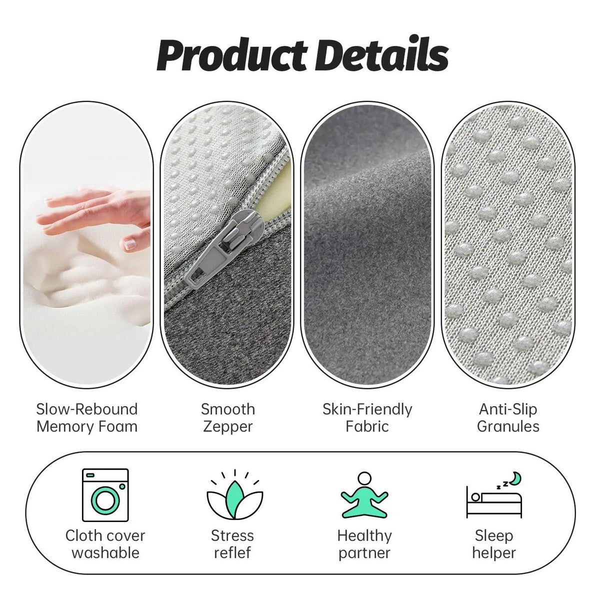 Face Down Pillow for Massage Tables with Contoured Opening