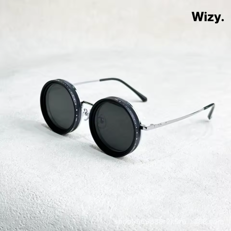 Fashion Sunglasses with Black Lenses - Stylish UV Protection