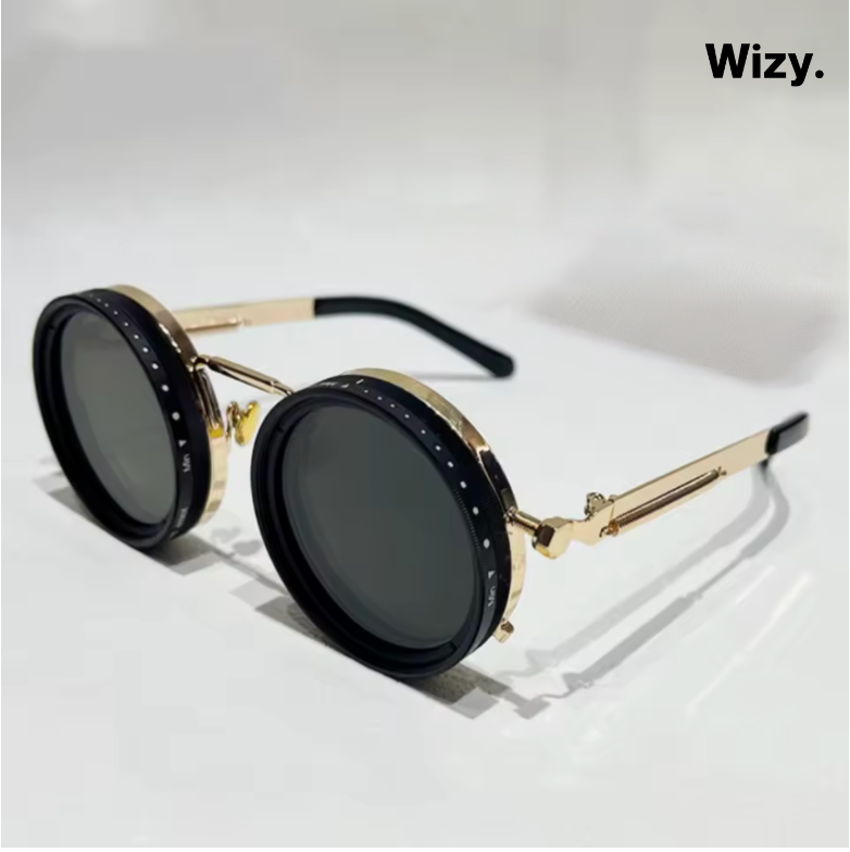 Fashion Sunglasses with Black Lenses - Stylish UV Protection