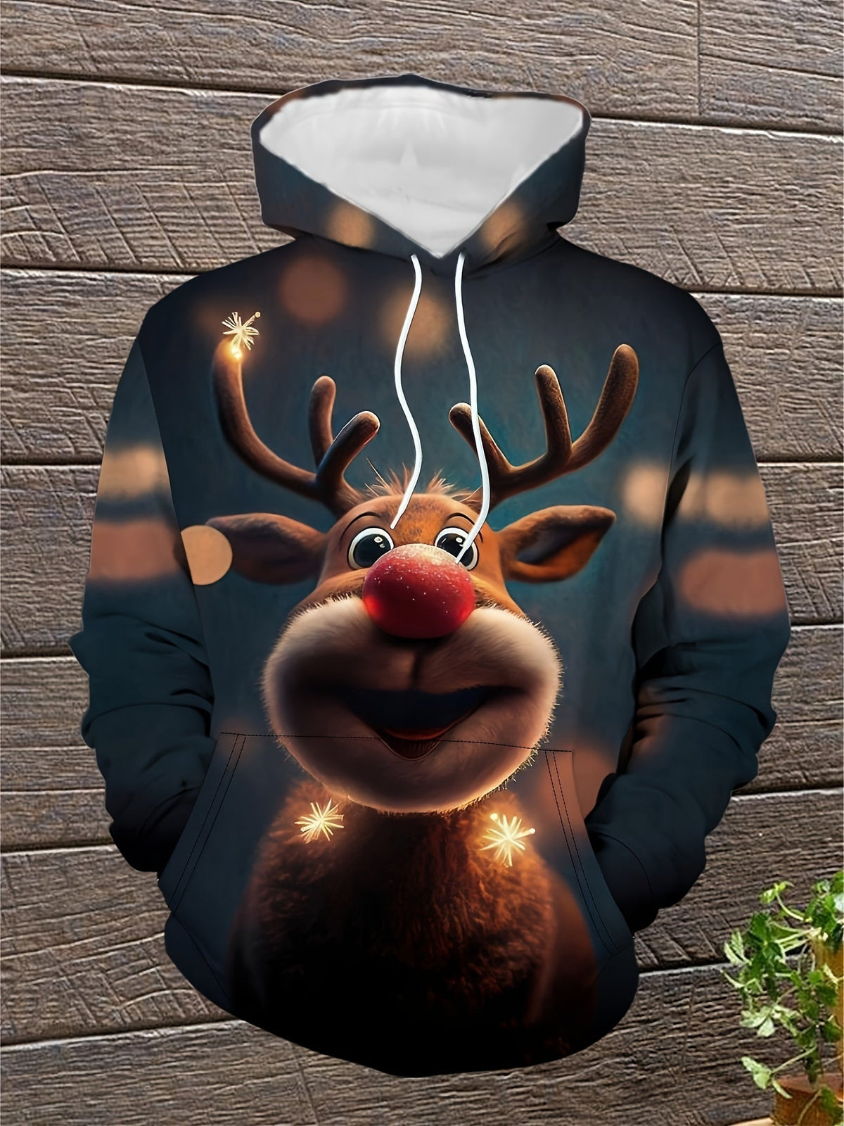 Festive Rudolph Hoodie – Comfortable and Cheerful