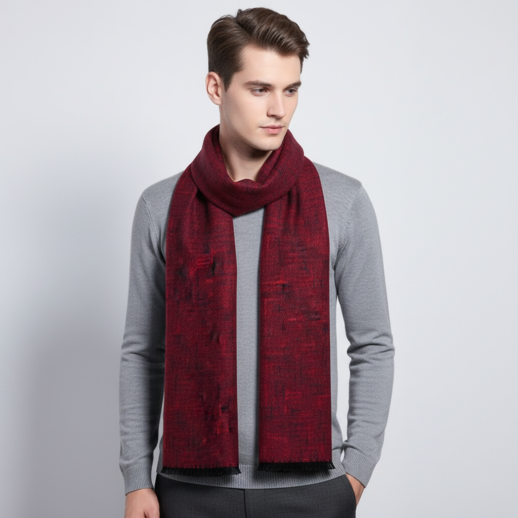 Fine Long Scarf in a Simple Design