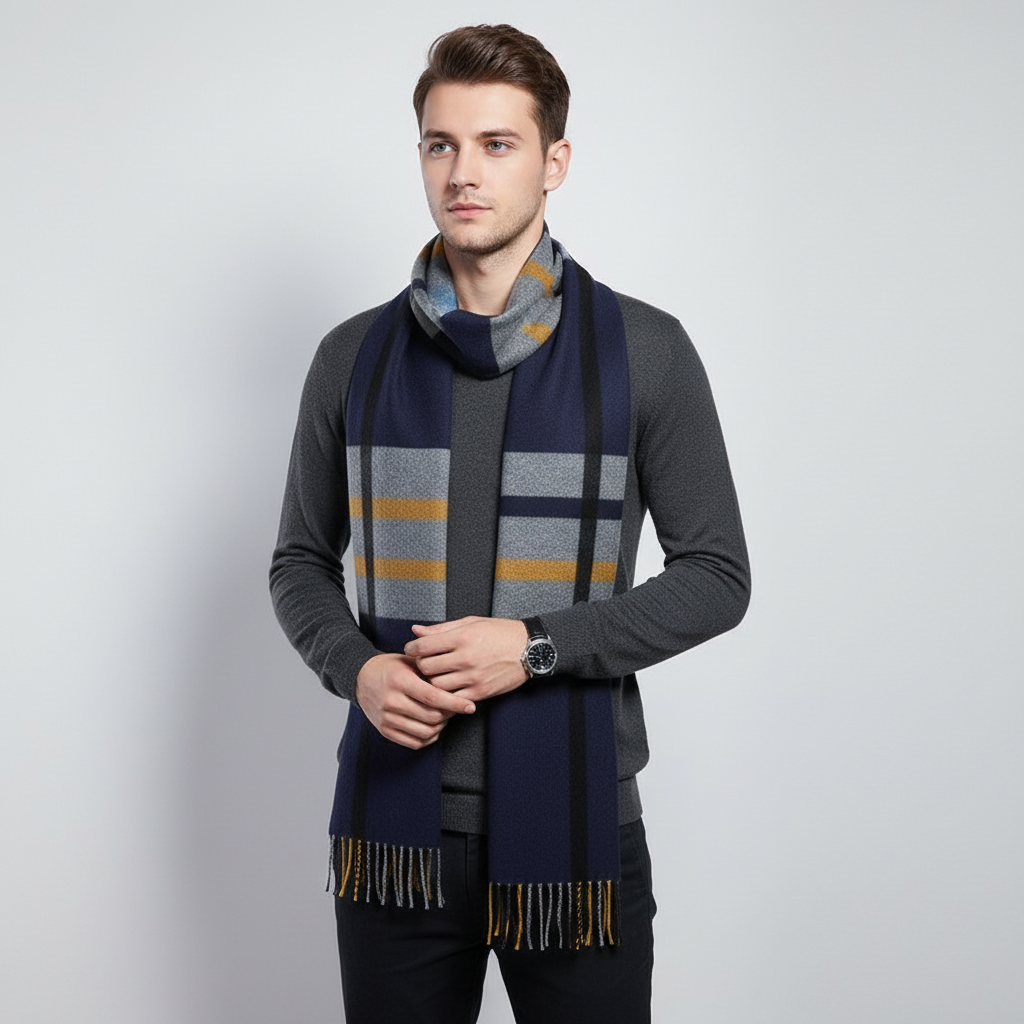 Fine Long Scarf in a Simple Design