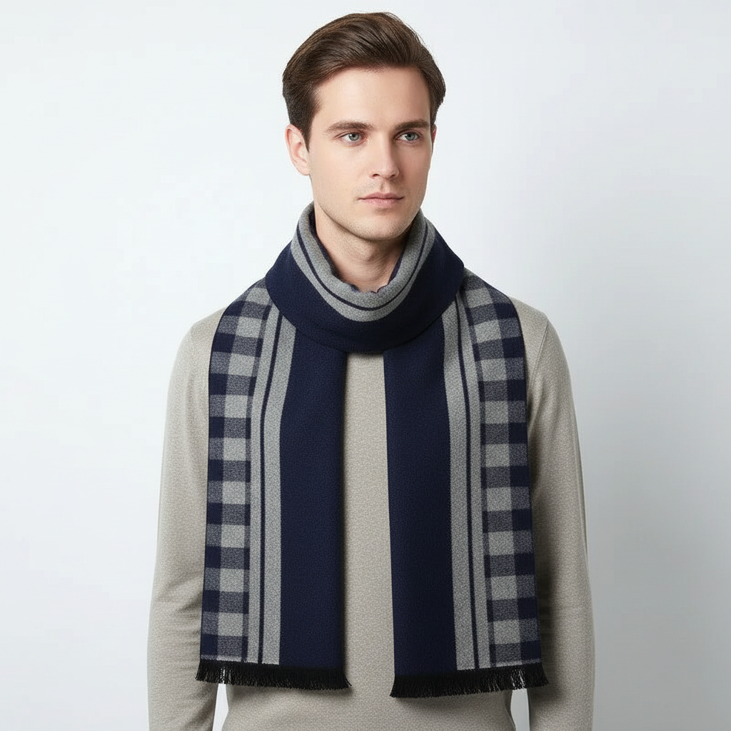 Fine Long Scarf in a Simple Design