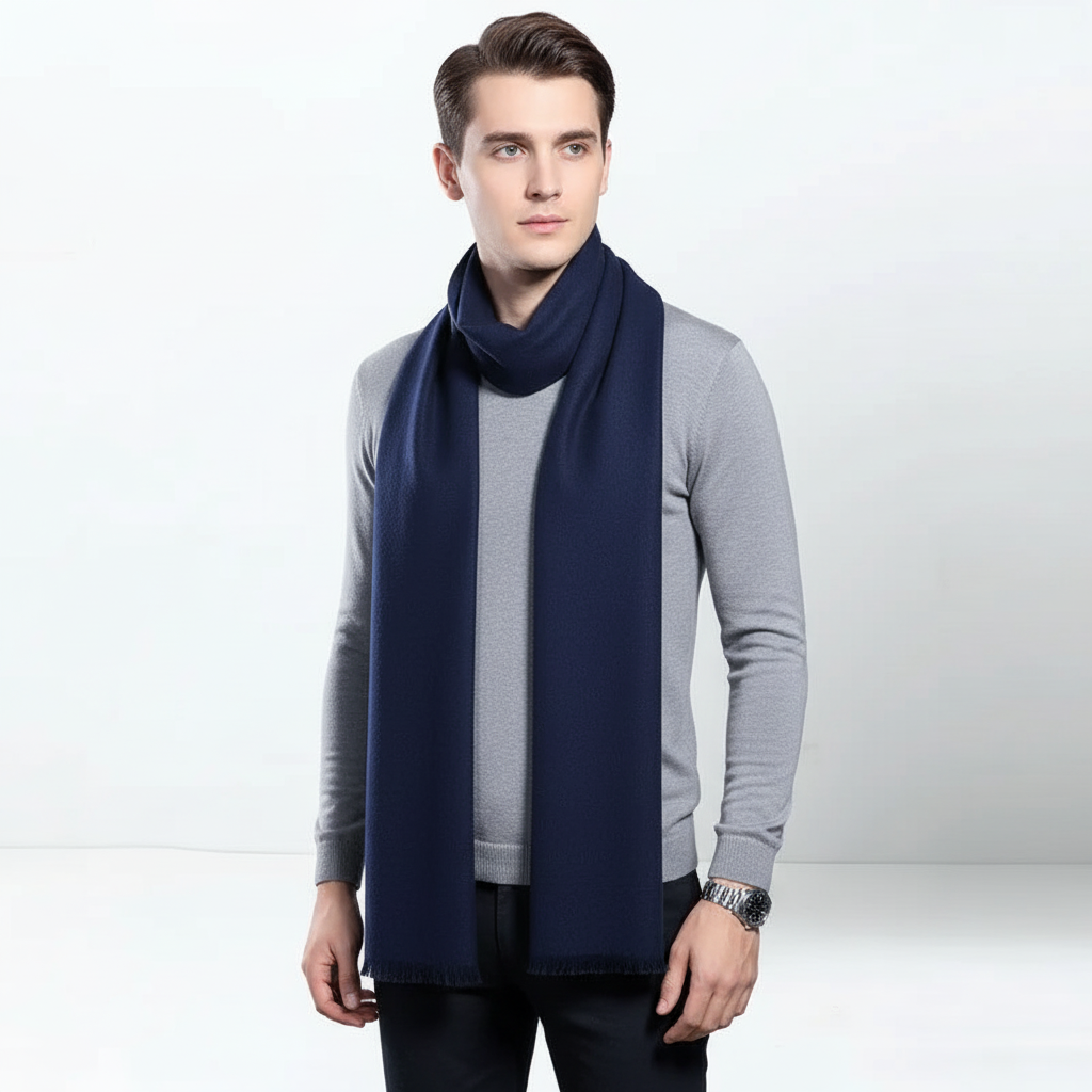 Fine Long Scarf in a Simple Design