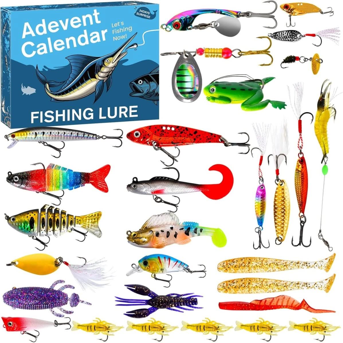 Fishing Advent Calendar with 24 Surprises