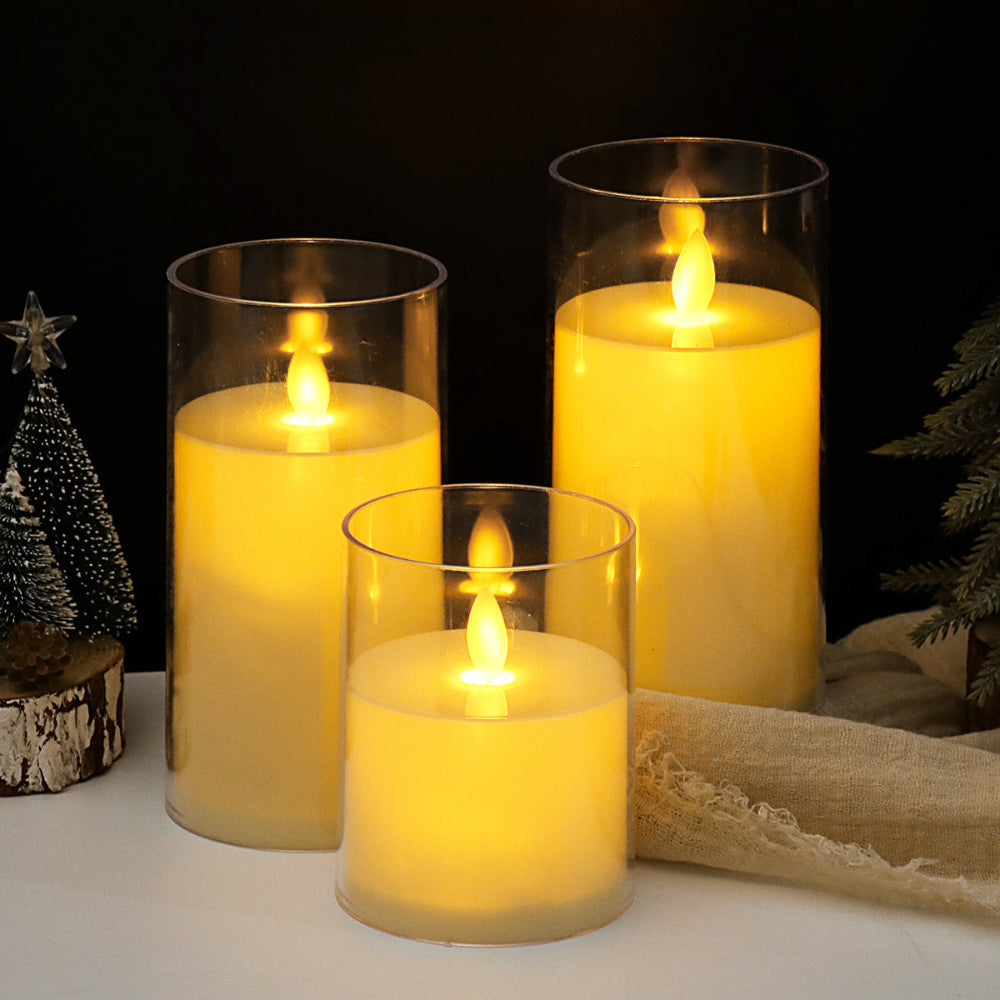 Flameless Candle Set with Remote Control - Elegant LED Candles Providing a Cozy Atmosphere and Safe Use