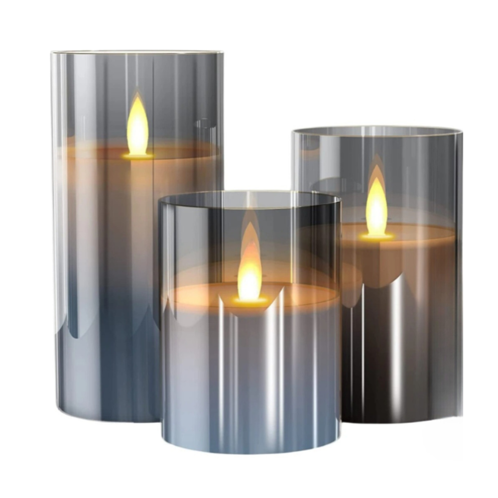 Flameless Candle Set with Remote Control - Elegant LED Candles Providing a Cozy Atmosphere and Safe Use