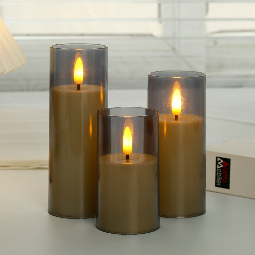 Flameless Candle Set with Remote Control - Elegant LED Candles Providing a Cozy Atmosphere and Safe Use