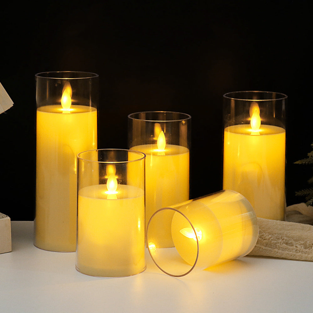 Flameless Candle Set with Remote Control - Elegant LED Candles Providing a Cozy Atmosphere and Safe Use