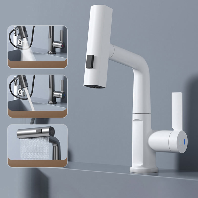 Flexible LED Kitchen & Bathroom Faucet with 360° Swivel, Pull-Out Hose & 5 Spray Modes