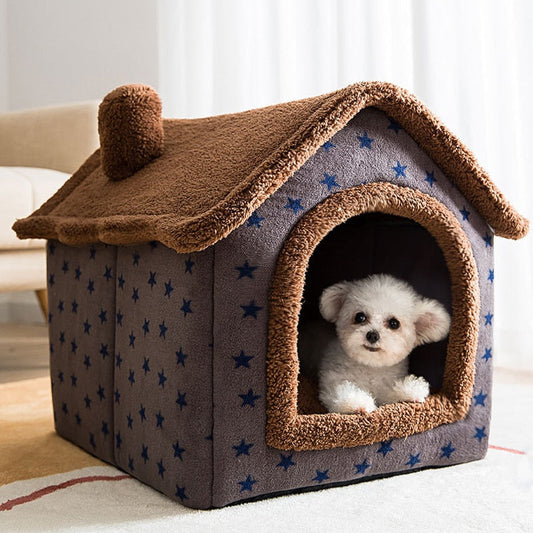 Fluffy Pet House | A Cozy & Warm Sleeping Spot for Your Pet