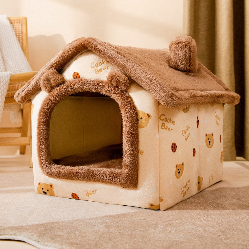 Fluffy Pet House | A Cozy & Warm Sleeping Spot for Your Pet