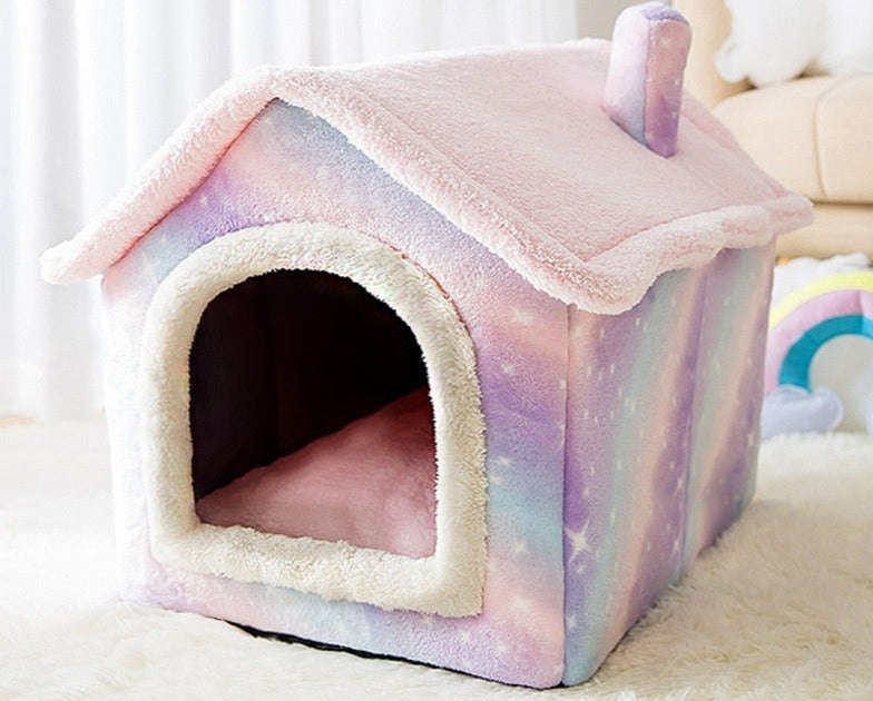 Fluffy Pet House | A Cozy & Warm Sleeping Spot for Your Pet
