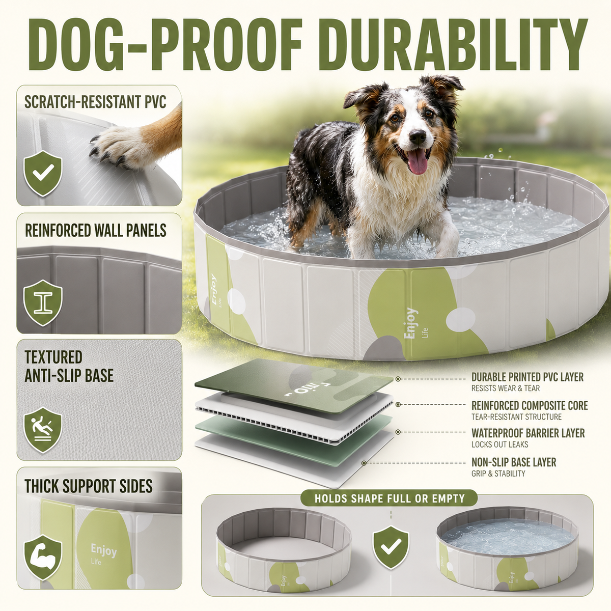 Foldable Dog Paddling Pool