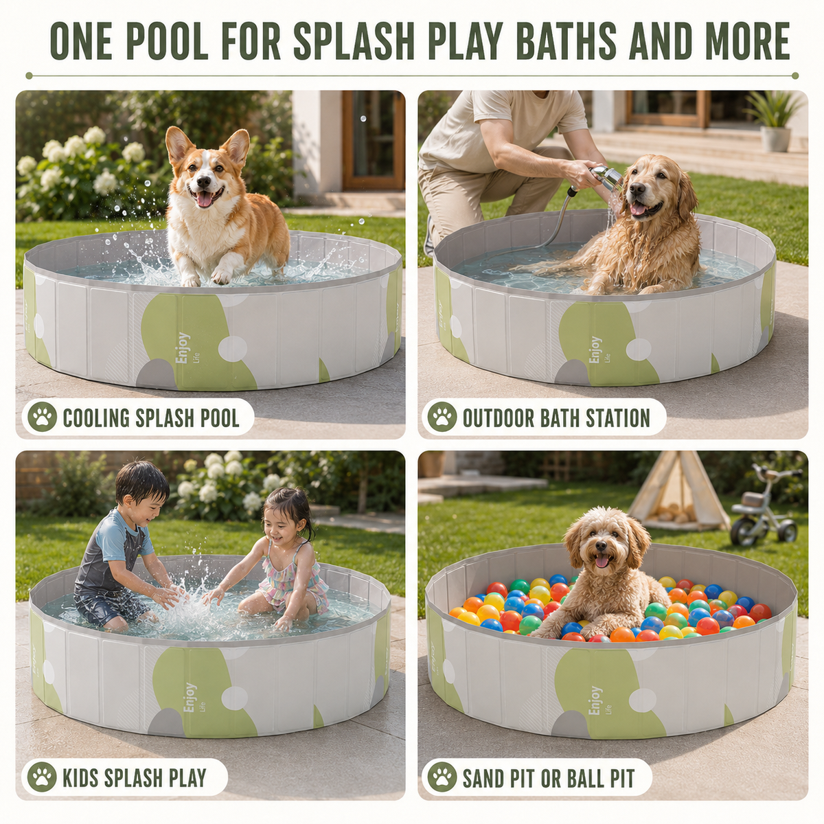 Foldable Dog Paddling Pool