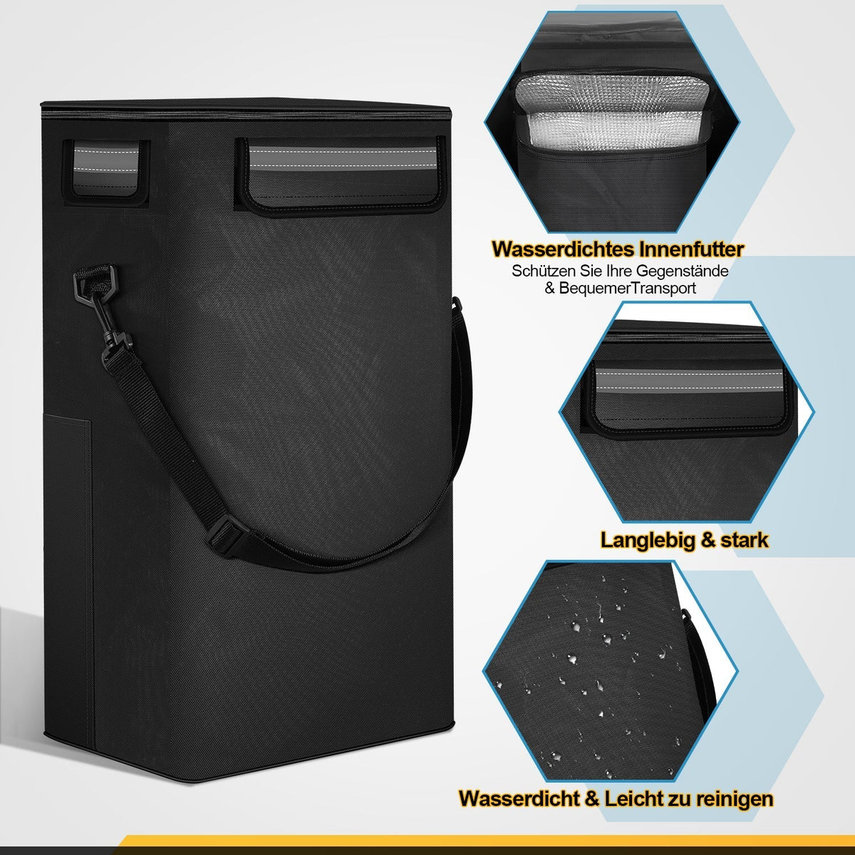 Foldable Shopping Trolley Cart 40L