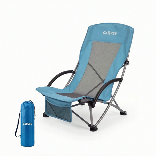 Folding Beach Chair with High Backrest