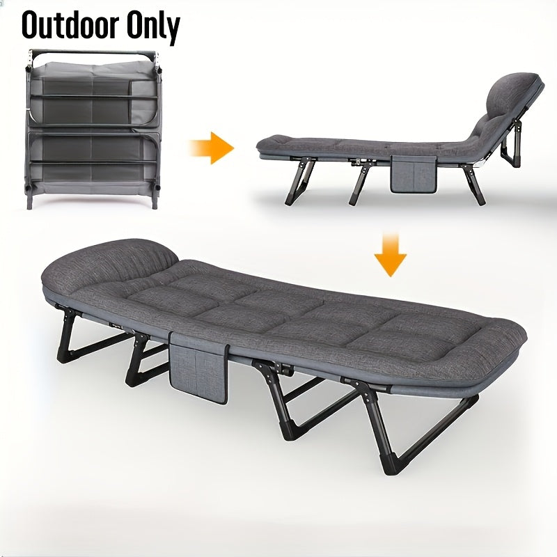 Folding Camping Cot for Adults – Lightweight Aluminium and Stainless Steel Frame