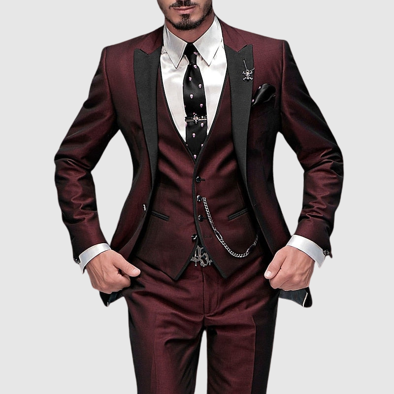 Formal 3-Piece Slim Fit Suit - Seth