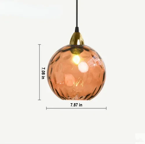 Glass Ball Pendant Light
