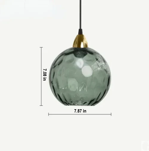 Glass Ball Pendant Light