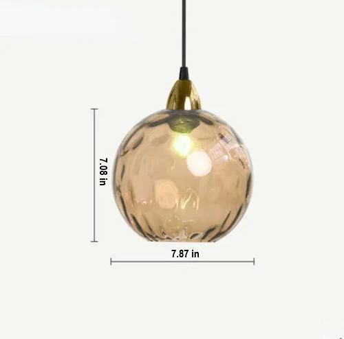 Glass Ball Pendant Light