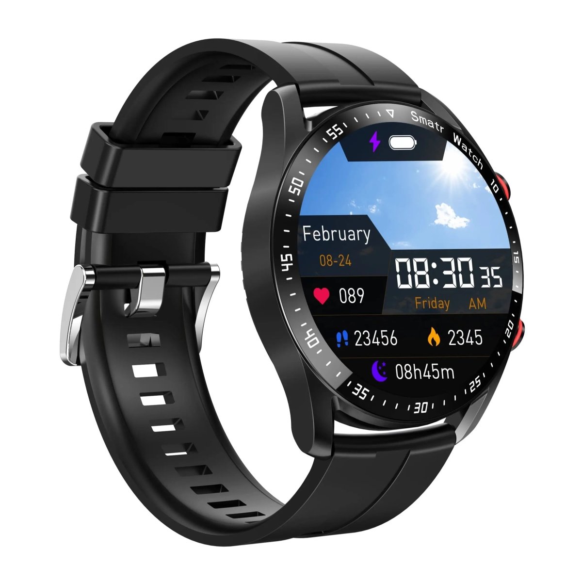 GlucoseGuard Smartwatch - Painless Blood Glucose Monitoring & Health