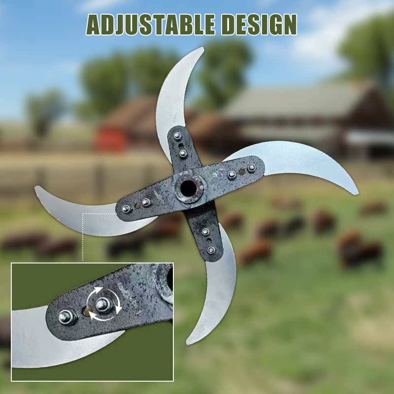 Grass Shredder Blades - Sharp, Adjustable Design